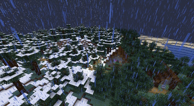 Rain and Snow in Minecraft - Best Minecraft 1.19 Seeds