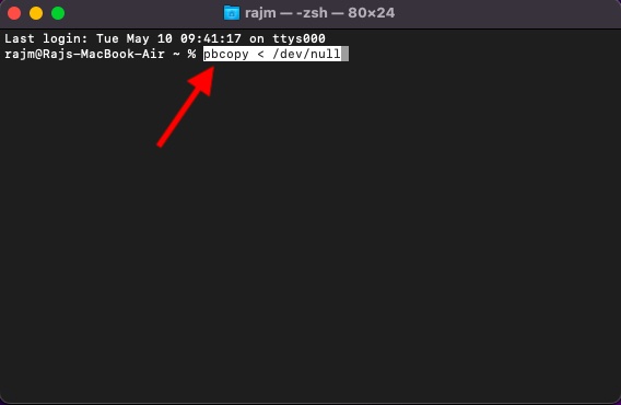 Reset Your Mac's Clipboard