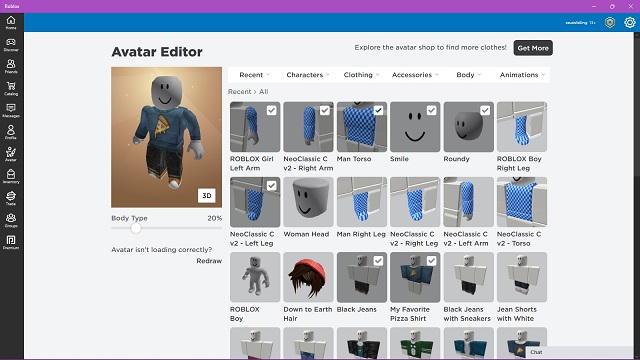 How to create a Roblox Avatar