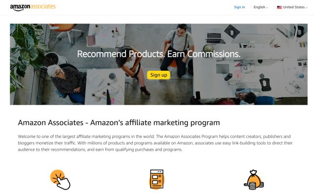 7. Amazon Associates