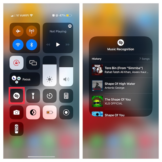 See Songs You Have Identified Using Shazam on iPhone and iPad