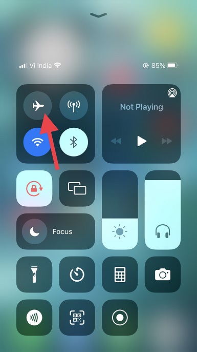 turn airplane mode on or off