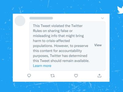 Twitter New Crisis Misinformation Policy announced