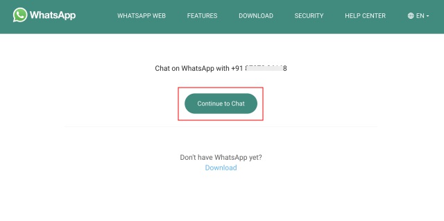 Discuter Sans Enregistrer Le Numéro Whatsapp