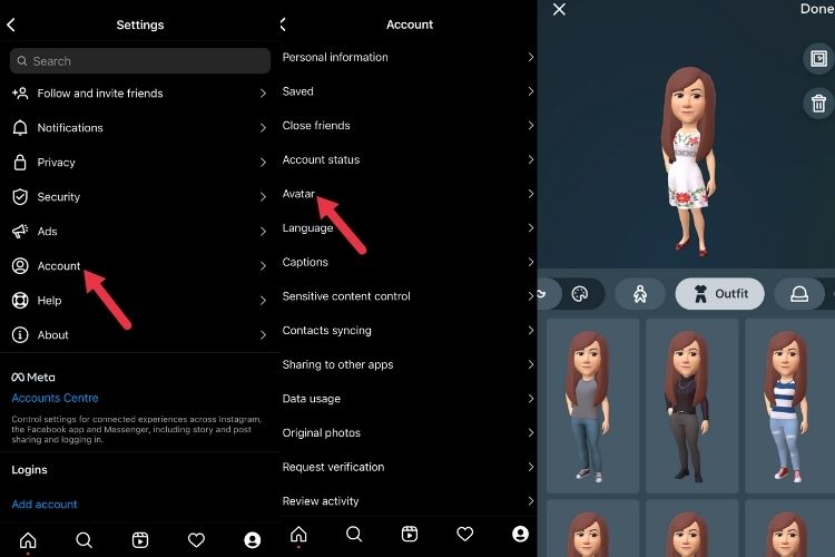 how to create avatars on instagram