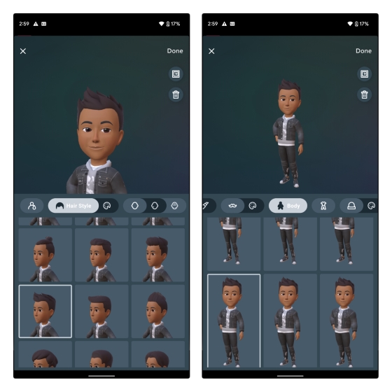 customize avatar