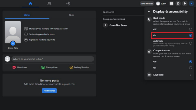 How to Enable Facebook Dark Mode on Web, iPhone, & Android | Beebom