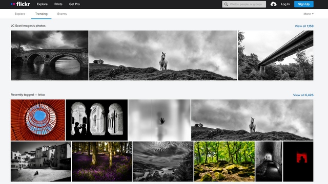 flickr social media site for photographers