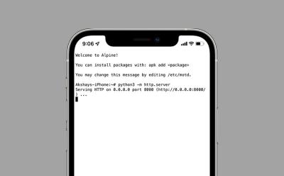 how to run simple web server on iphone featured