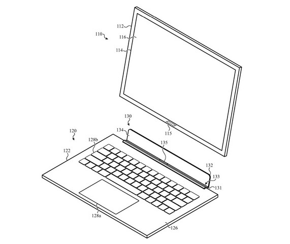 Patentes da Apple e acessório de teclado para iPad para torná-lo mais parecido com um Mac 1 Patentes da Apple e acessório de teclado para iPad com slot dedicado para caneta, tela tipo Touch Bar