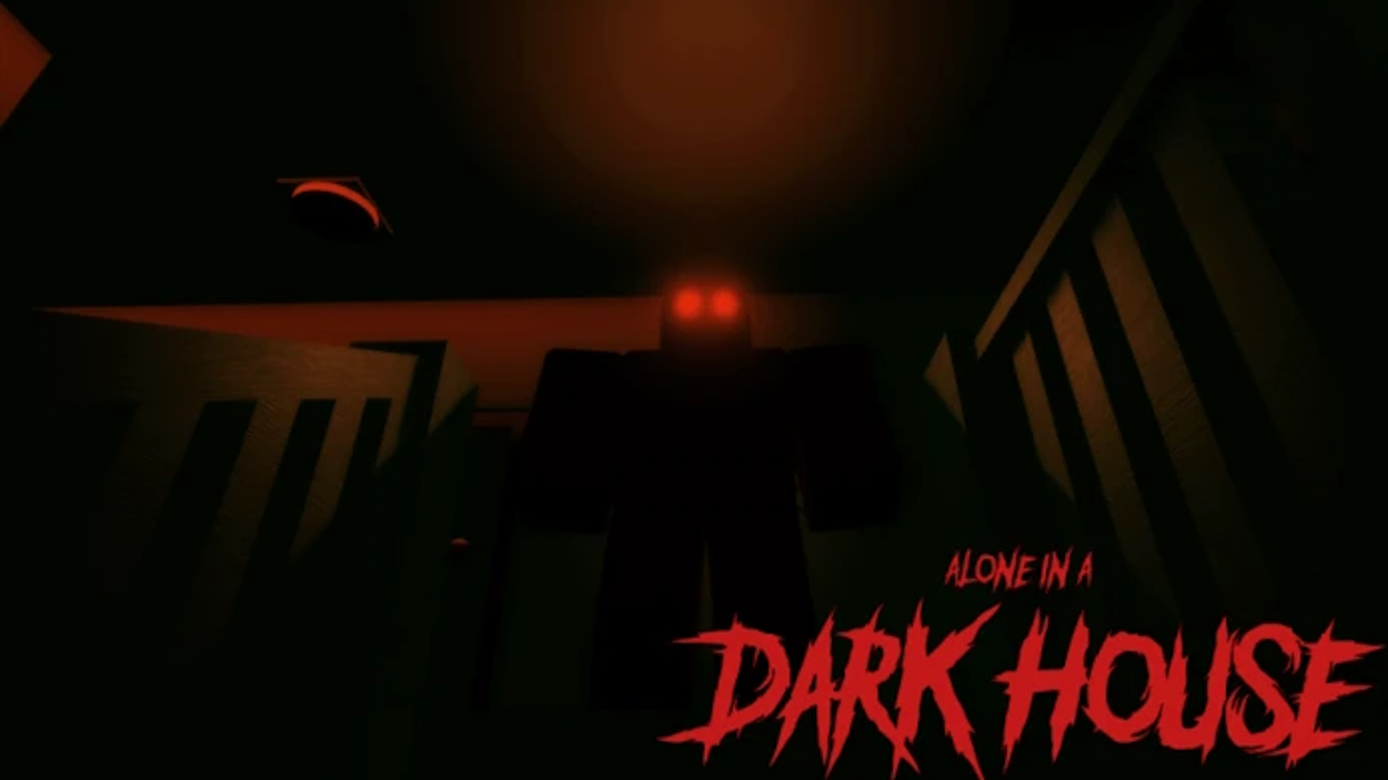 screenshot of scary roblox games Alone in a dark house