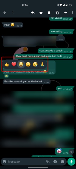 How to React to WhatsApp Messages with Emoji
