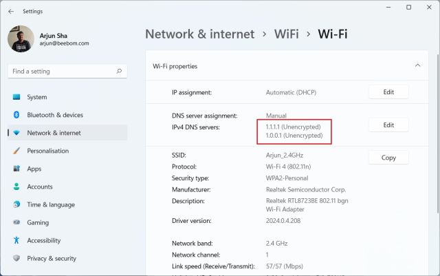 Modifier Les Paramètres Dns Dans Windows 11 À Partir De L'Invite De Commande (Cmd)