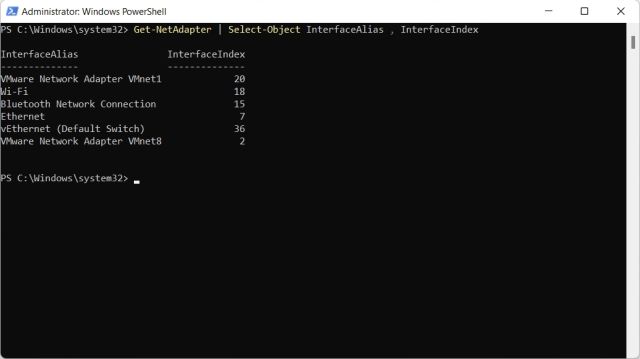 Change DNS Settings in Windows 11 From PowerShell