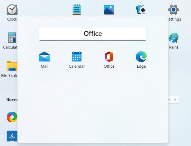 Erstellen Sie App-Ordner Im Windows 11-Startmenü (2022)