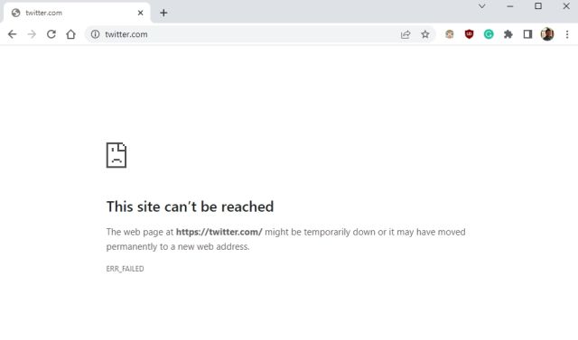 inaccessible website