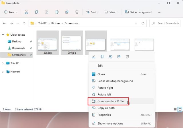 1. Décompressez Les Fichiers Dans Windows 11 À L'Aide De L'Explorateur De Fichiers