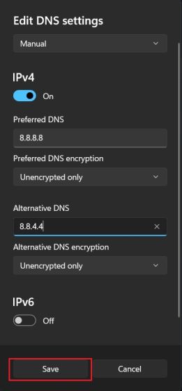 Change DNS Settings in Windows 11 (2022)