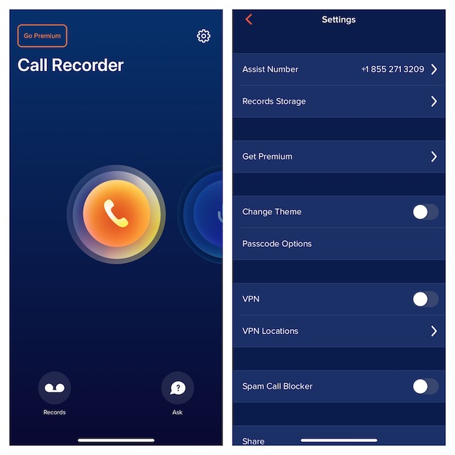 Call Recorder iCall