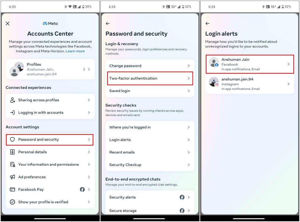 Enable Two Factor Authentication Facebook