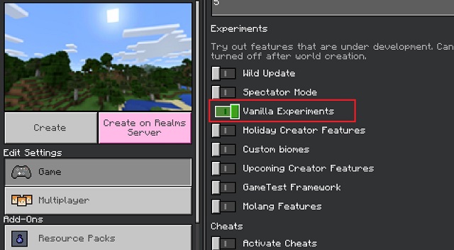 Experimental Features of Bedrock