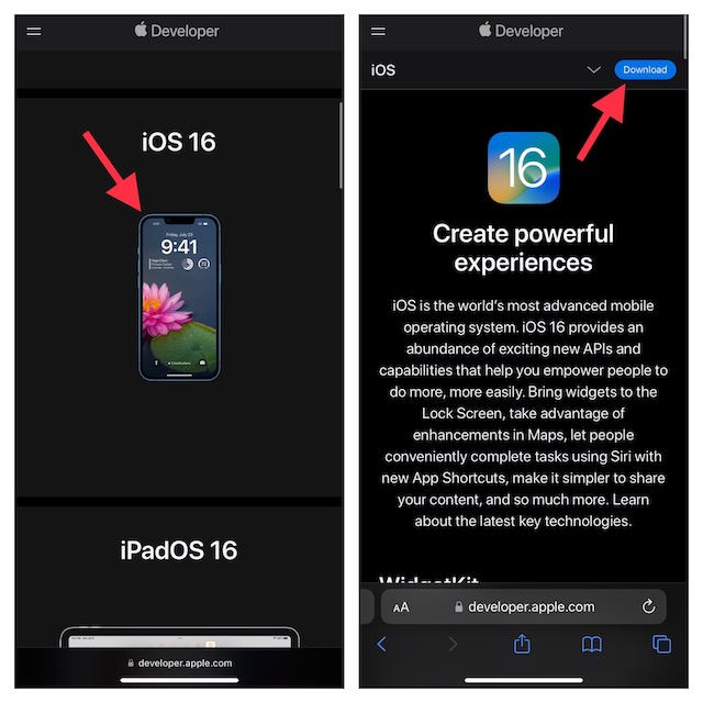 Comment Télécharger Et Installer Ios 16 Developer Beta Sur Iphone