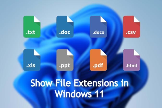 How to Show File Extensions in Windows 11 (4 Methods) | Beebom