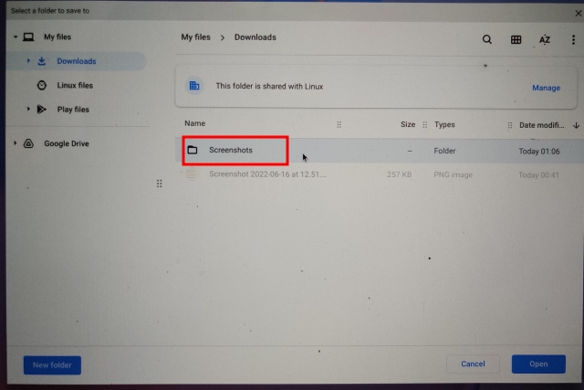 Screenshot on Chromebook with Screen Capture