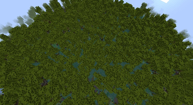 Minecraft seed: Mangrove swamp, jungle and mutated savanna close