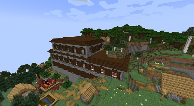 Mansion in the Village with Underground Huts