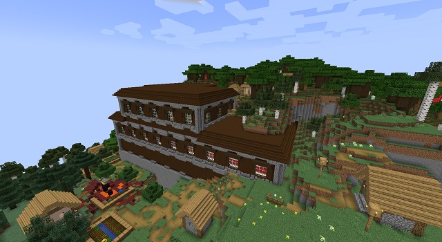 I found an abandoned village in my survival world. I think I'm