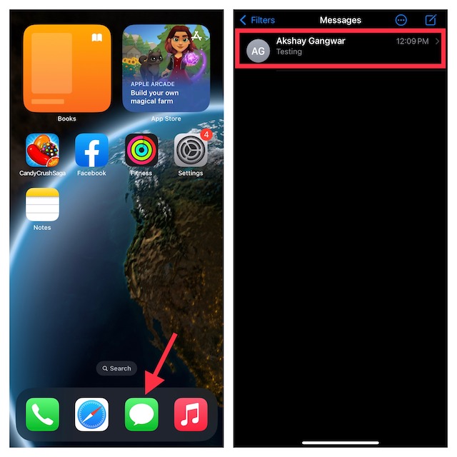 comment avoir les messages sur mon ipad