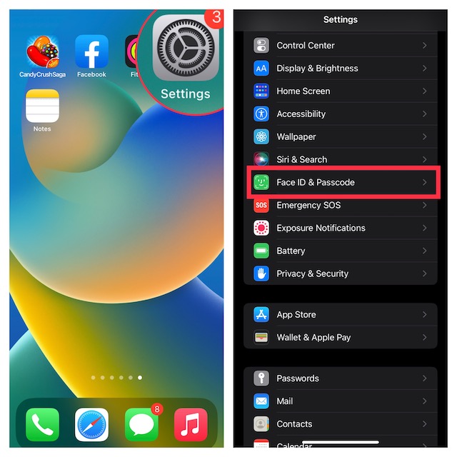 Open the Settings app on your iPhone and iPad