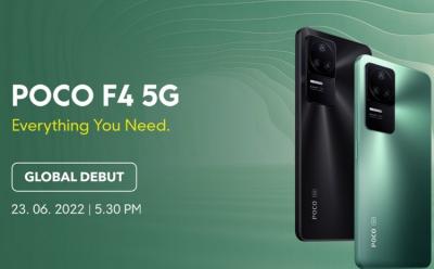 Poco F4 5G Confirmed to Launch in India on June 23