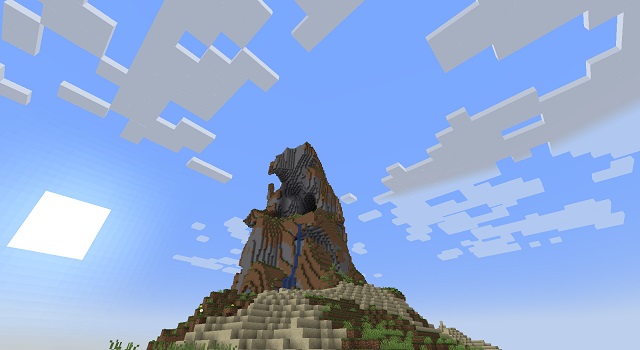 Scattered Mountain - Best Minecraft Island Seeds