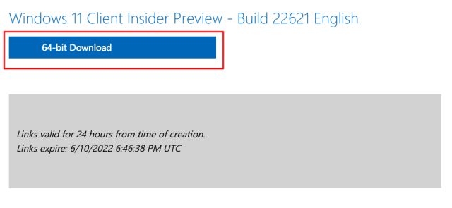 Télécharger L'Image Iso Windows 11 22H2