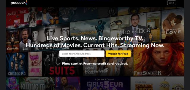 peacock Best Netflix Alternatives