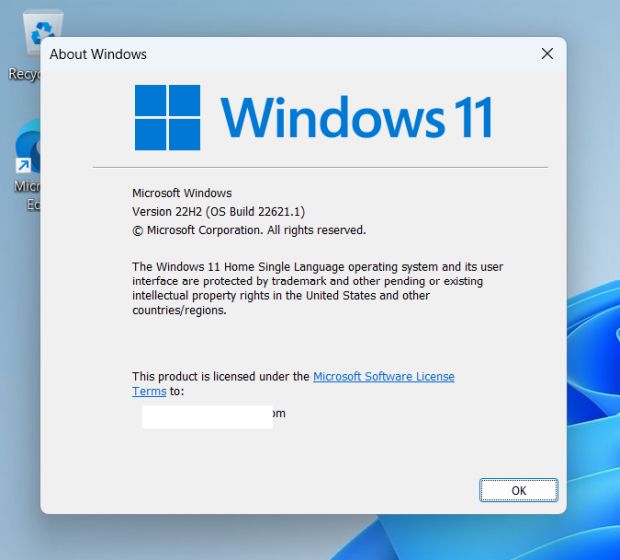 Upgrade to Windows 11 22H2 from the release preview channel