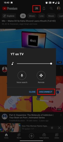 control youtube tv from phone