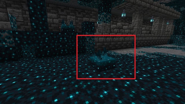 Sensor Sculk en Deep Dark Biome