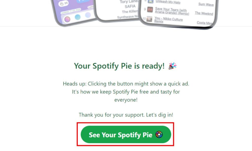 See Your Spotify Pie