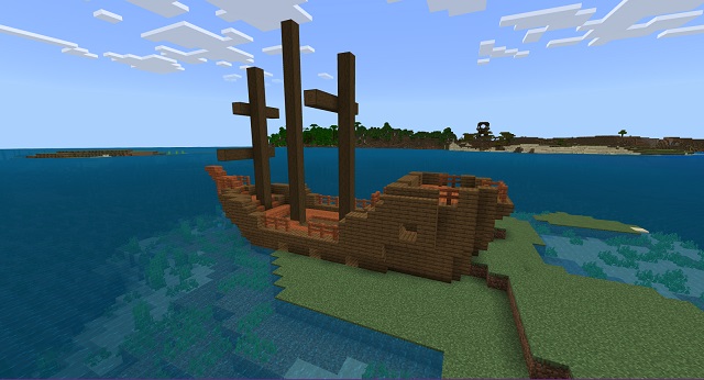 Ship at the Dock - Minecraft 1.19 Seed for PS5 and Xbox