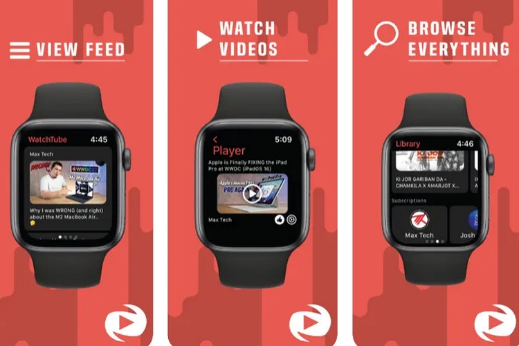 Youtube on 2025 apple watch 5