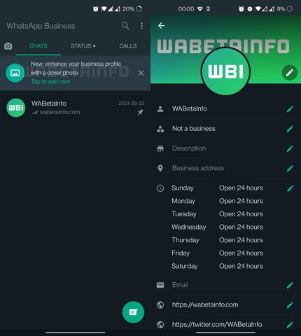 WhatsApp Starts Rolling out Its New "Cover Photos" Feature for Business Users on Android