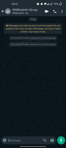 WhatsApp está desenvolvendo um novo recurso de aprovação de associação de grupo 1 Em breve, você pode precisar de aprovações manuais de administrador para participar de grupos do WhatsApp