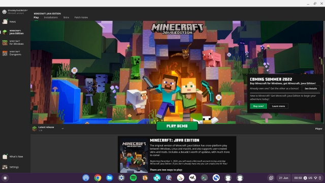 Install minecraft launcher