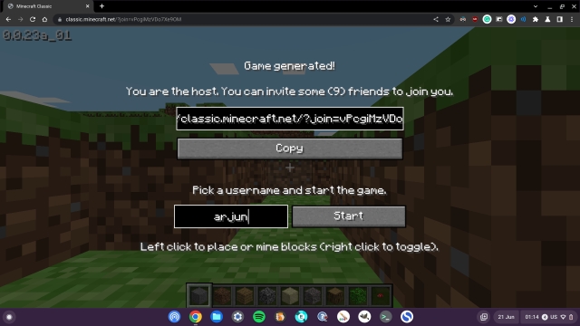 Minecraft online browser