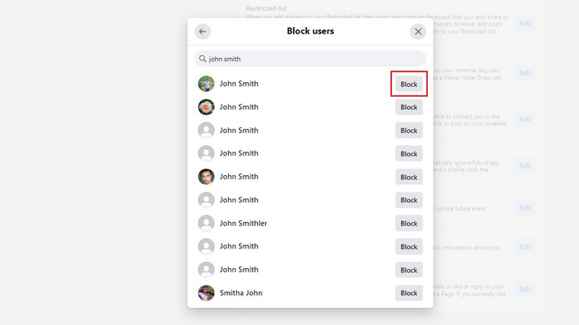 block facebook user
