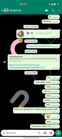 atualização de reações de mensagens do whatsapp