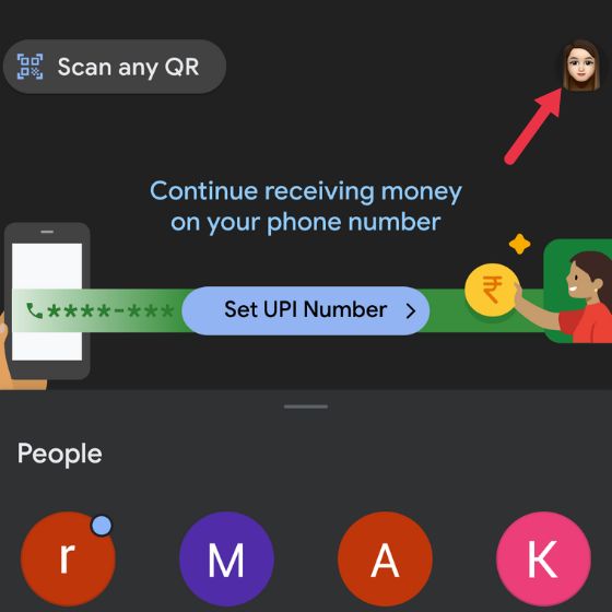 Google Pay agora é compatível com "Hinglish" na Índia; Veja como habilitá-lo! 1 página inicial do aplicativo google pay